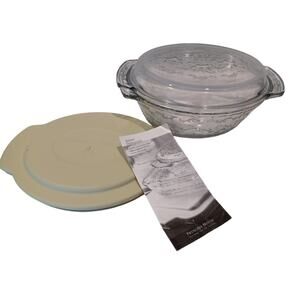 NEW Princess House Fantasia Bake serve & Casserole Dish 3qt